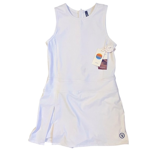 Vuori Dresses & Skirts - VUORI Topspin Tennis Pickleball Dress Women’s XL White W/Shorts New With Tags